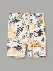 Fame Forever by Lifestyle Boys Mid-Rise Cotton Printed Shorts