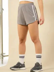 CULT Womens Grey Training Essentials Sports Shorts