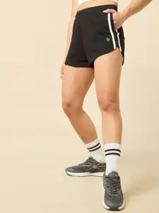 CULT Women High-Rise Regular Fit Training Essentials Cotton Sports Shorts