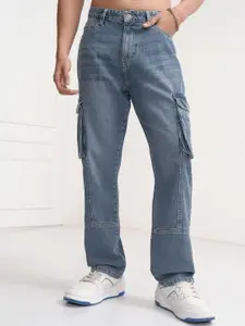 HIGHLANDER Men Straight Fit Cargo Styles Jeans