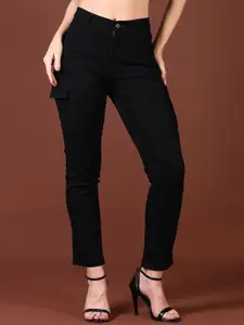 V-Mart Women Light Fade Regular Fit High-Rise Cotton Jeans