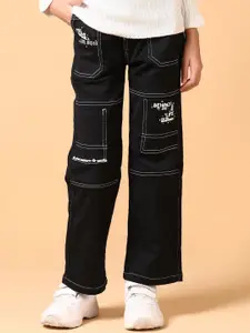 V-Mart Girls Mid-Rise Stretchable Cargo Jeans