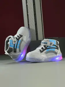 BIRDE Boys Colourblocked LED Velcro Fashion