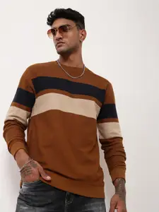 SHOWOFF Men Colourblocked Pullover