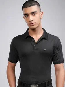 HIGHLANDER Men Knitted Textured Polo Tshirt