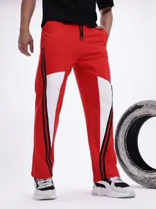 Kook N Keech Men Relaxed Fit Panelled Track Pants