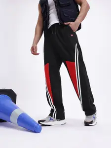Kook N Keech Men Relaxed Fit Panelled Track Pants