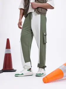 Kook N Keech Men Colourblocked Relaxed Fit Joggers