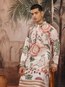 Sangria Floral Print Pure Cotton Kurta