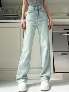 StyleCast Women Regular Fit Light Fade Acid Wash Cotton Jeans