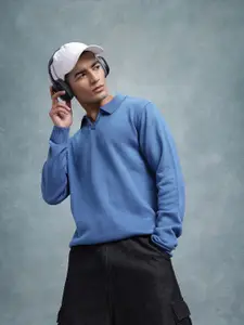 The Roadster Lifestyle Co. Men Polo Neck Pure Cotton Pullover