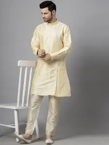 Utsav Fashion Men Embroidered Regular Sequinned Kurta with Trousers