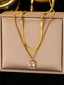 Jewels Galaxy Gold-Plated Necklace