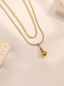 Jewels Galaxy Gold-Plated Layered Necklace