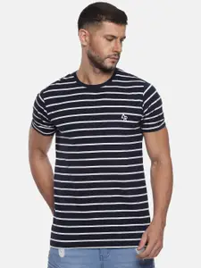 ADRO Men Striped Cotton T-shirt