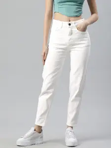 ADBUCKS Women Mom Fit High-Rise Jeans