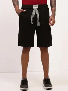 SHOWOFF Men Cotton Solid Mid-Rise Shorts