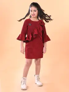 BAESD Bell Sleeve Bodycon Midi Dress