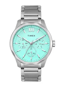 Timex Men Brass Dial & Stainless Steel Straps Analogue Watch TW0TG7639