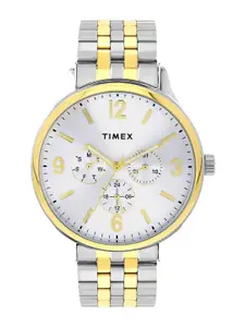 Timex Men Brass Dial & Stainless Steel Straps Analogue Watch TWEG18441