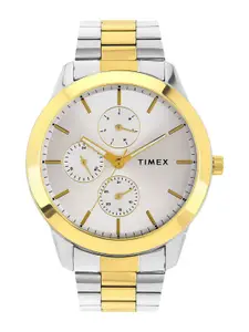 Timex Men Brass Dial & Stainless Steel Straps Analogue Watch TWEG18523