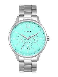 Timex Men Brass Dial & Stainless Steel Straps Analogue Multi Function Watch TWEG18438
