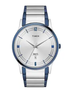 Timex Men Brass Dial & Stainless Steel Straps Analogue Watch TW000R467