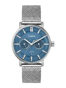 Timex Women Brass Dial & Stainless Steel Straps Analogue Watch TWEL20301