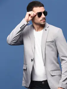 SHOWOFF Slim-Fit Single-Breasted Cotton Blazer