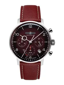 ZEPPELIN Men Dial & Leather Straps Analogue Multi Function Solar Powered Watch 80862_N