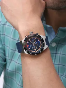 Swiss Eagle Men Dial & Textured Straps Analogue Watch SE-9174-02A