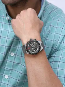 Swiss Eagle Men Dial & Textured Straps Analogue Watch SE-9174-03A