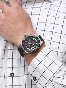 Swiss Eagle Men Dial & Textured Straps Analogue Watch SE-9174-01A