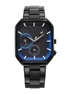 Fastrack Men Brass Dial & Stainless Steel Bracelet Style Straps Analogue Watch 3321NM01