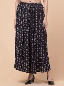Hive91 Printed A-Line Maxi Skirt