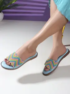 Carlton London Women Embellished Party Open Toe Flats