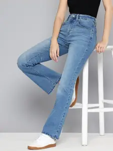 Levis Women 725 Slim Bootcut Fit High-Rise Heavy Fade Stretchable Jeans