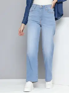 Levis Women Straight Fit High-Rise Light Fade Stretchable Jeans