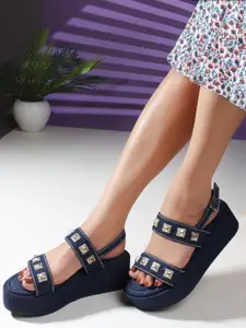 Carlton London Embellished Flatform Sandals