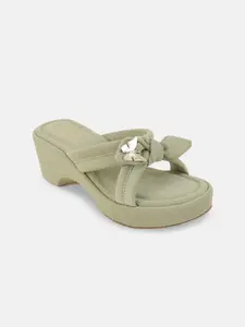 Lavie Textured Wedge Sandals with Bows