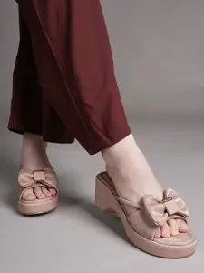 Lavie Textured Wedge Sandals with Buckles