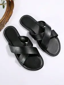 Jbarg Women Colourblocked Open Toe Flats with Bows