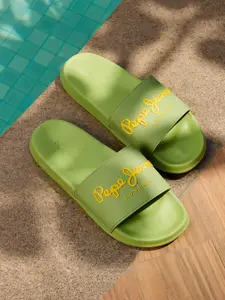 Pepe Jeans Men Printed Sliders