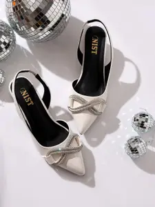 GNIST Embellished Block Pumps