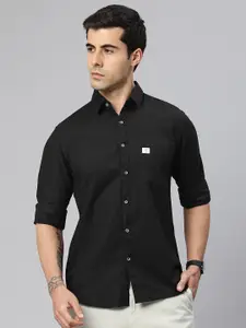 Majestic Man Pure Cotton Smart Slim Fit Opaque Casual Shirt