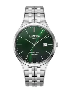 ROAMER Men Brass Dial & Stainless Steel Bracelet Style Straps Analogue Watch