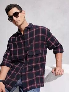 WROGN Oversized Checked Casual Shirt