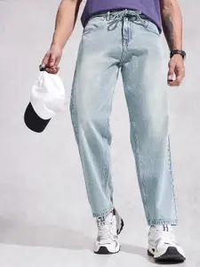 WROGN Men Pure Cotton Loose Fit Light Fade Jeans