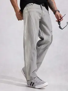 WROGN Men Loose Fit Mid-Rise Light Fade Jeans