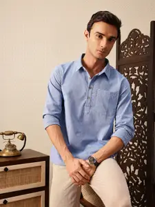 House of Pataudi Shirt Collar Rozana Kurta